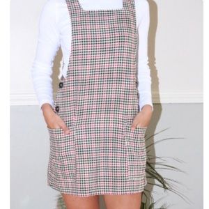 Urban Outfitters Red and Black Checkered Dress